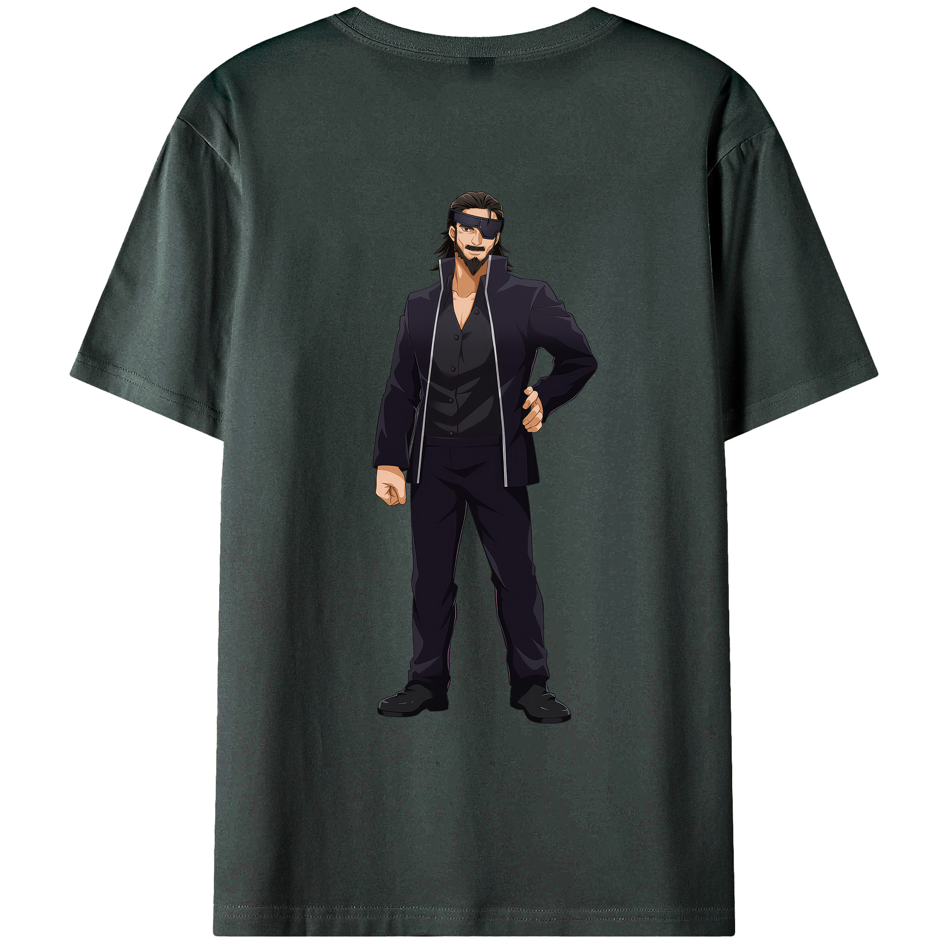 （画像用） 呪術廻戦 Jujutsu Kaisen 綿100％ メンズ半袖Tシャツ（バックプリント） 通気性